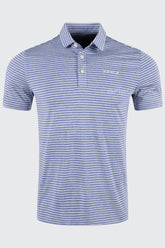 Áo Polo Golf Nam ARISLE Pixel Stripe Irish Blue